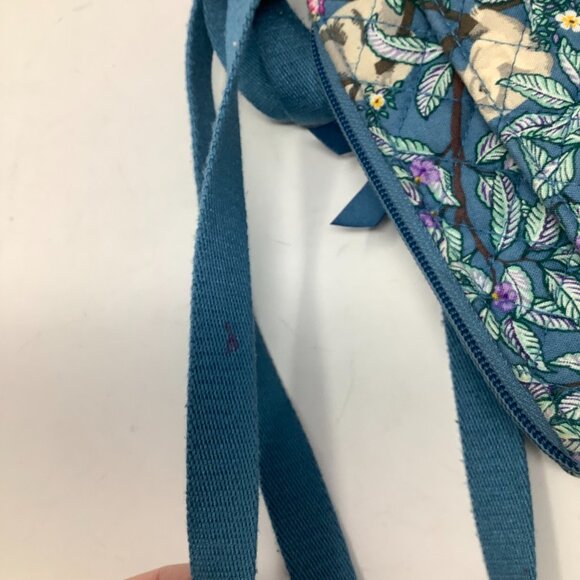 Vera Bradley crossbody purse sloth fabric blue purple Hanging Around - Picture 5 of 12